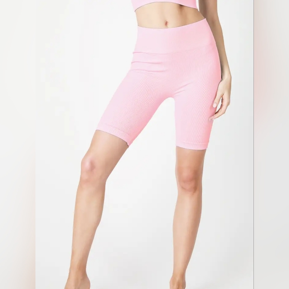 One Size Pink Women's Biker Shorts